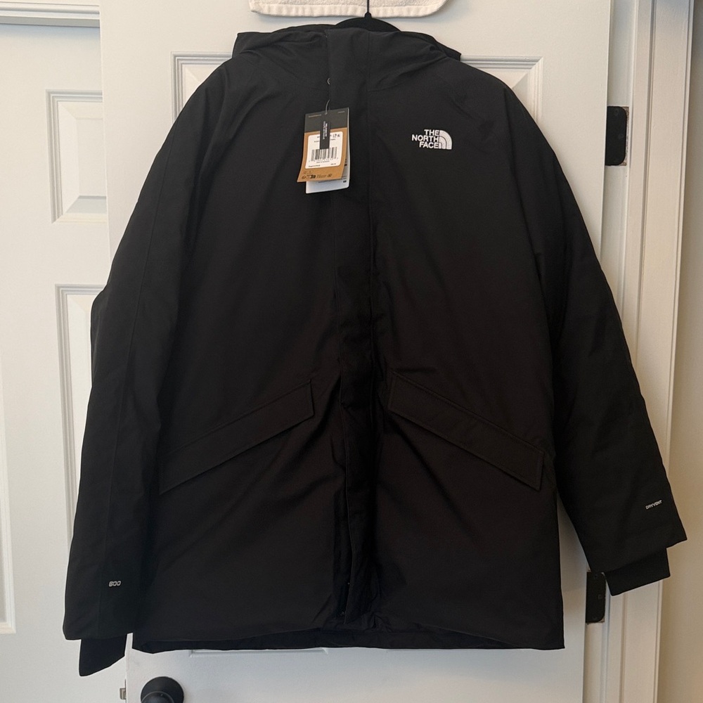 NWT The North Face TNF Black Men Explore Farther Parka XL